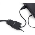 Cable adaptador HDMI a VGA + audio negro / A-HDMI-VGA-03